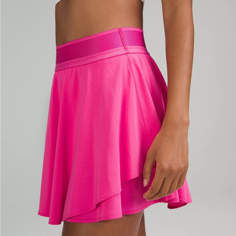 Lipgloss Pink Women's Court Rival Skirt (Long)